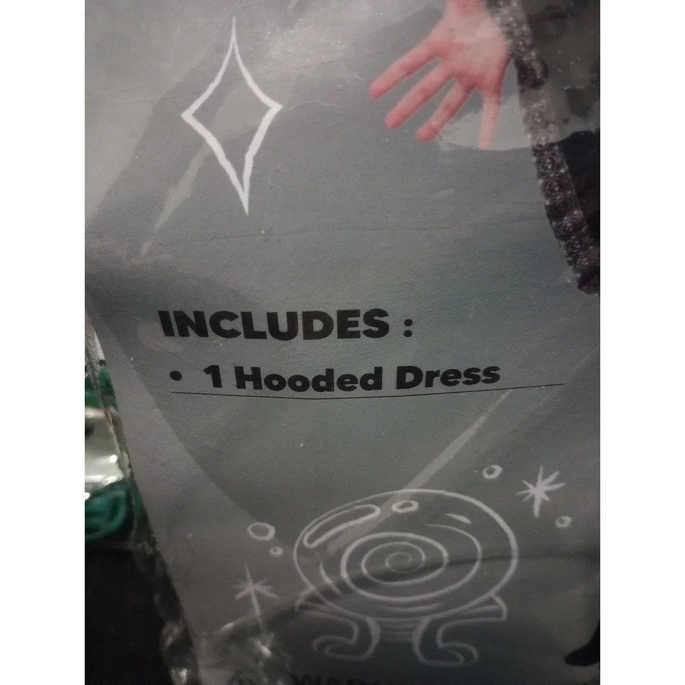 Spooktacular Creations Fortune Teller Costume Girls XL 12-14 Hooded Dress New